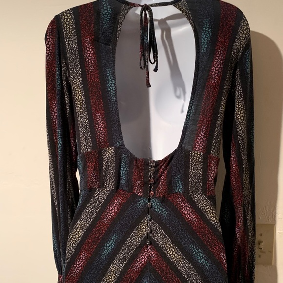 Free People Retro Flair Dress Size 12 - Picture 4 of 8